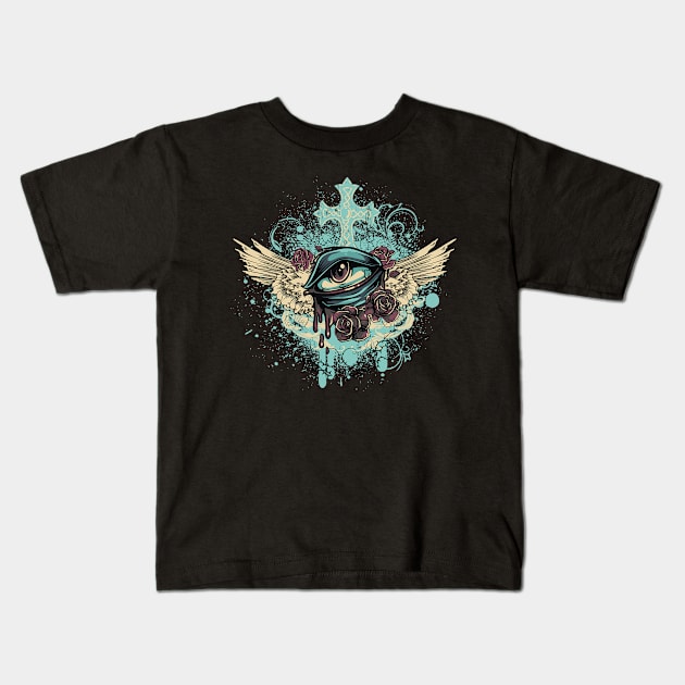 Flying Eye Kids T-Shirt by Designious